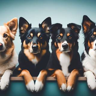 Dog group wallpaper