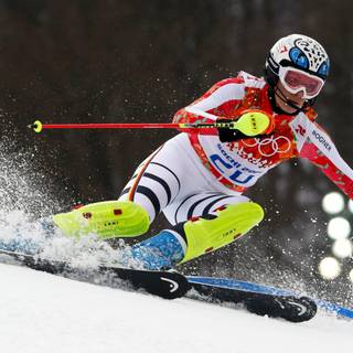 Ski racing wallpaper