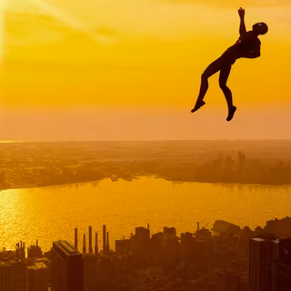 Person falling wallpaper