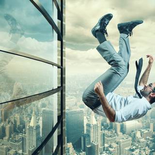 Person falling wallpaper