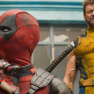 Deadpool and his dog wallpaper