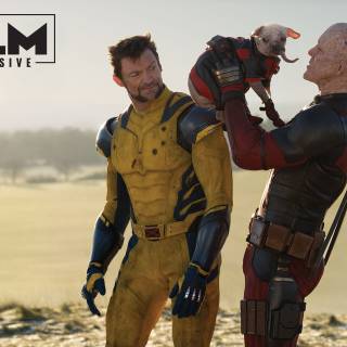 Deadpool and his dog wallpaper