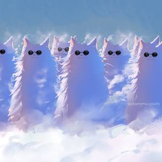 Gojo and Gojo Cat wallpaper