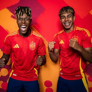 Lamine Yamal and Willams Jr wallpaper