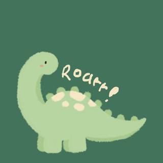 Cute fall dino wallpaper