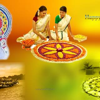 Onam festival wallpaper