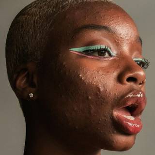 Pimple girl wallpaper