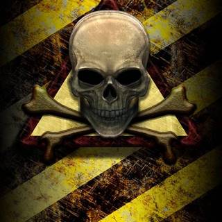 Yellow skull wallpaper