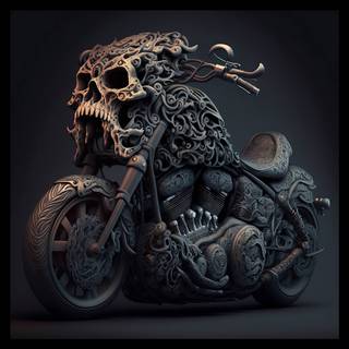 Skull biker wallpaper