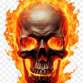 Yellow skull wallpaper