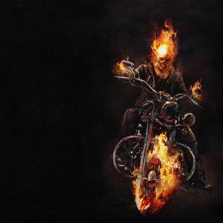 Skull biker wallpaper