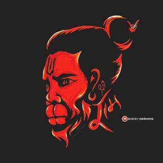 Hanuman sticker wallpaper