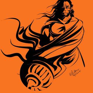 Hanuman sticker wallpaper