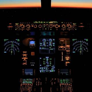 Aeroplane cockpit wallpaper
