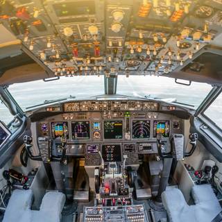 Aeroplane cockpit wallpaper