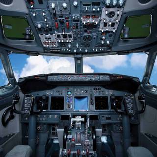 Aeroplane cockpit wallpaper