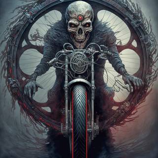 Skull biker wallpaper