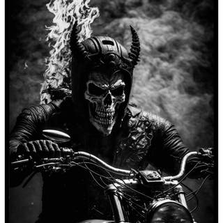 Skull biker wallpaper