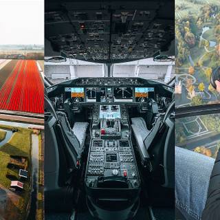 Aeroplane cockpit wallpaper