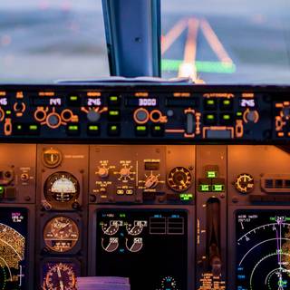 Aeroplane cockpit wallpaper
