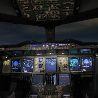 Aeroplane cockpit wallpaper
