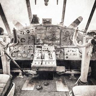 Aeroplane cockpit wallpaper