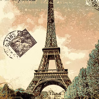 Eiffel Tower vintage wallpaper