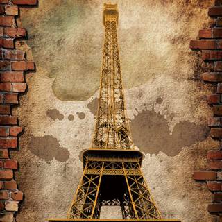 Eiffel Tower vintage wallpaper