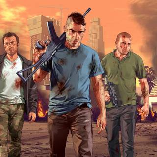 GTA V characters wallpaper