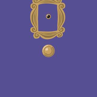 Friends door frame wallpaper