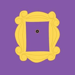 Friends door frame wallpaper