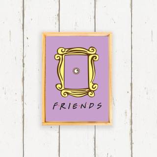 Friends door frame wallpaper