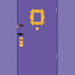 Friends door frame wallpaper