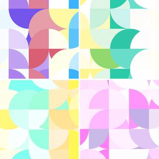 Bold geometric shapes primary colors wallpaper