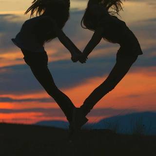 Two people wallpaper