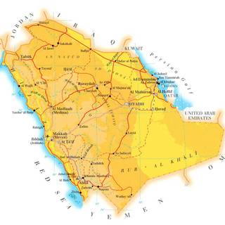 Saudi Arabia map wallpaper