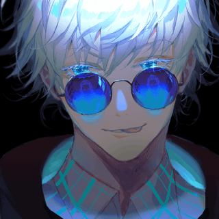 Gojo with glasses wallpaper