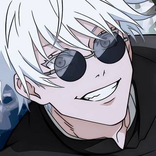 Gojo with glasses wallpaper