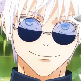 Gojo with glasses wallpaper