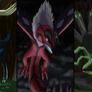 Pokémon trio wallpaper