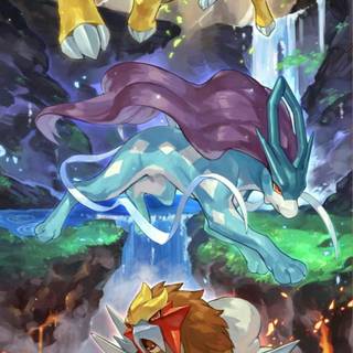 Pokémon trio wallpaper