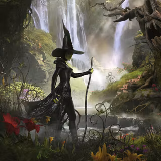 Forest witch wallpaper