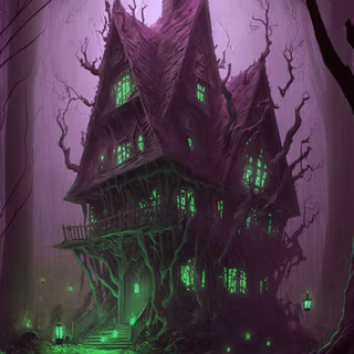 Forest witch wallpaper