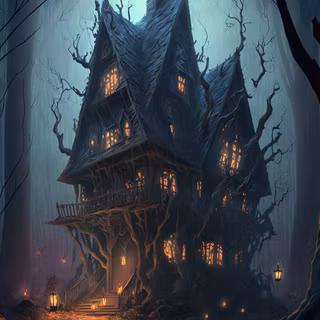 Forest witch wallpaper