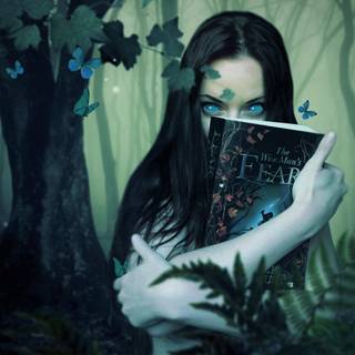 Forest witch wallpaper