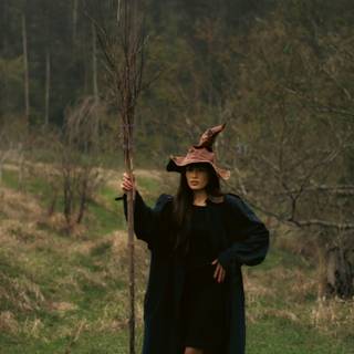 Forest witch wallpaper