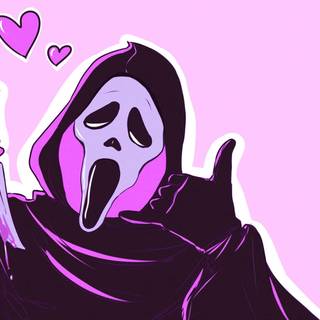 Ghost face cute wallpaper