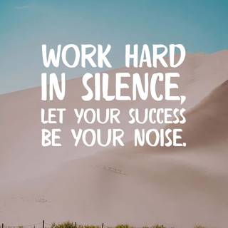 Work in silence wallpaper