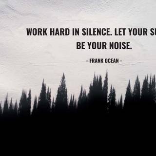 Work in silence wallpaper