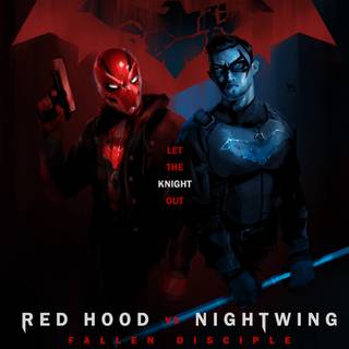 Red Hood vs Nightwing wallpaper